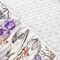 Purple Grey White Cotton Blend Quilt Set with Floral and Butterfly Design